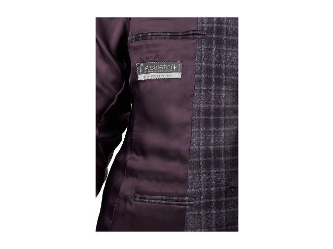 Autre Marque Boggi Plaid Wool Jacket Purple - view 5