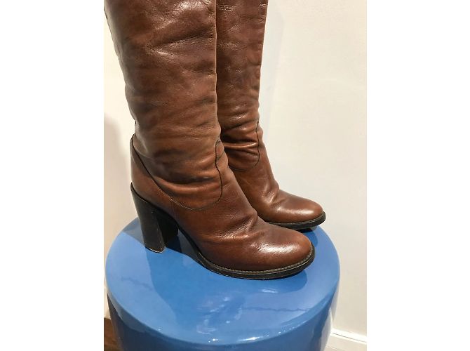 Nando Muzi NON SIGNE / UNSIGNED Boots T.EU 36 Leather Brown - view 2