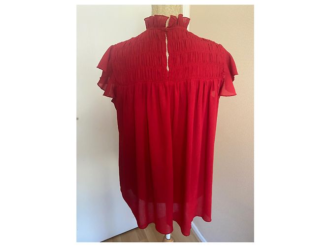 Top Rosso Trasparente Zara - vista 3