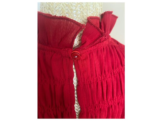 Top Rosso Trasparente Zara - vista 4
