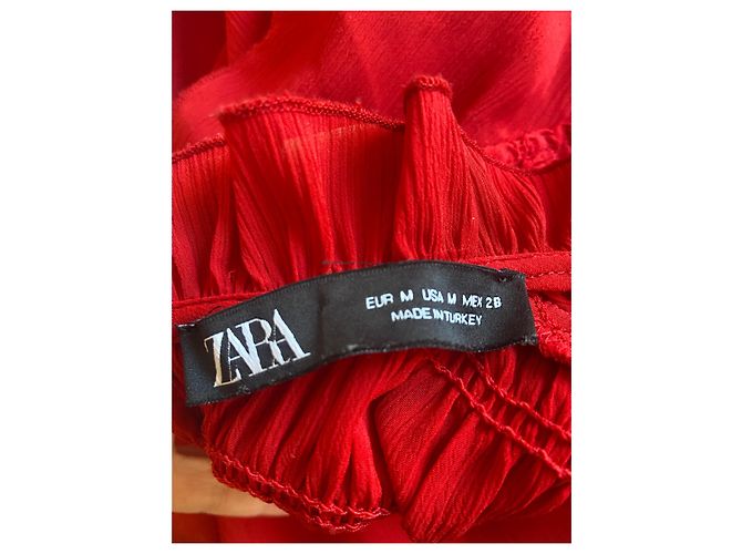 Top Rosso Trasparente Zara - vista 7