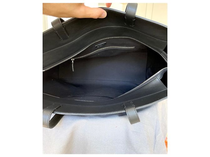 Borsa Tote Balenciaga Shanghai in Pelle Nera - vista 9