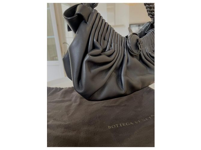 Borsa Pouch Bottega Veneta in pelle nera Nero - vista 7