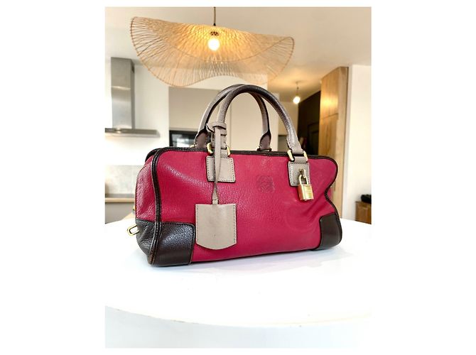 Borsa a mano Loewe Amazona in pelle nera Nero - vista 2