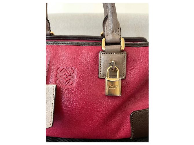 Borsa a mano Loewe Amazona in pelle nera Nero - vista 3