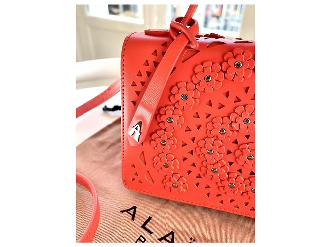 Borsa Alaïa WOC Rossa in Pelle di Agnello Rosso - vista 6