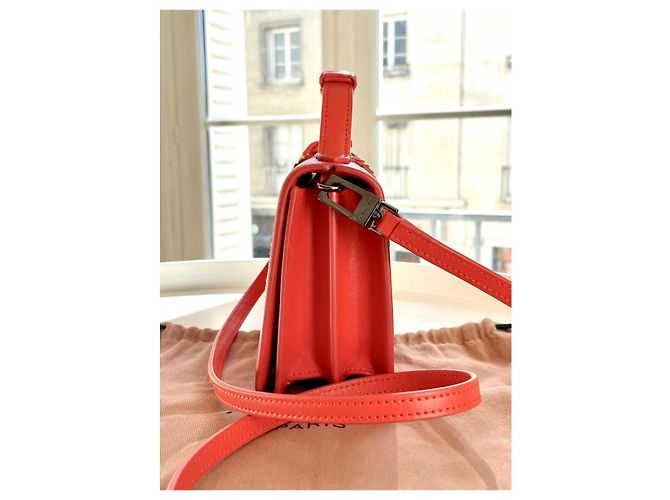 Borsa Alaïa WOC Rossa in Pelle di Agnello Rosso - vista 9