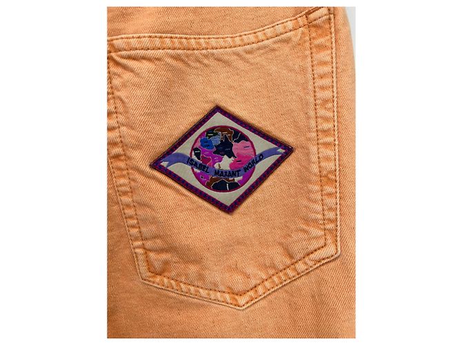 Jeans Isabel Marant T.FR 36 Algodón Naranja - vista 3