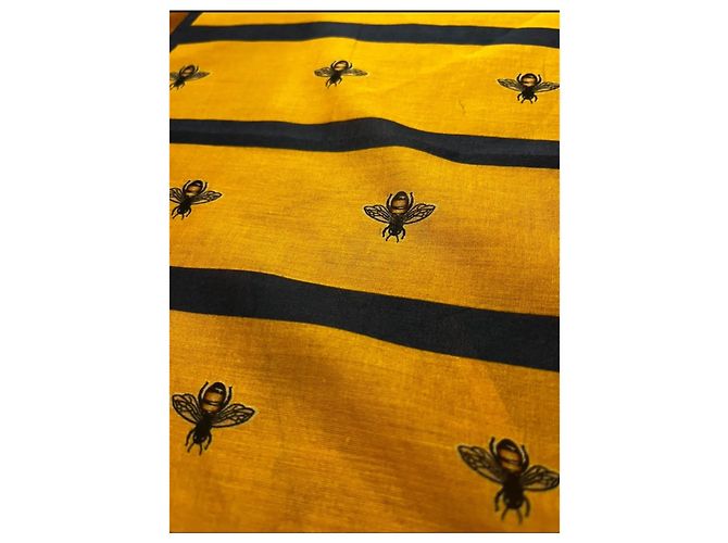 Carré Gucci in cotone blu e giallo - vista 5