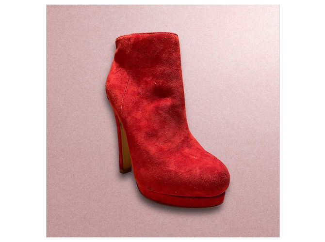Botines Ash de ante rojo talla 38 Roja - vista 5