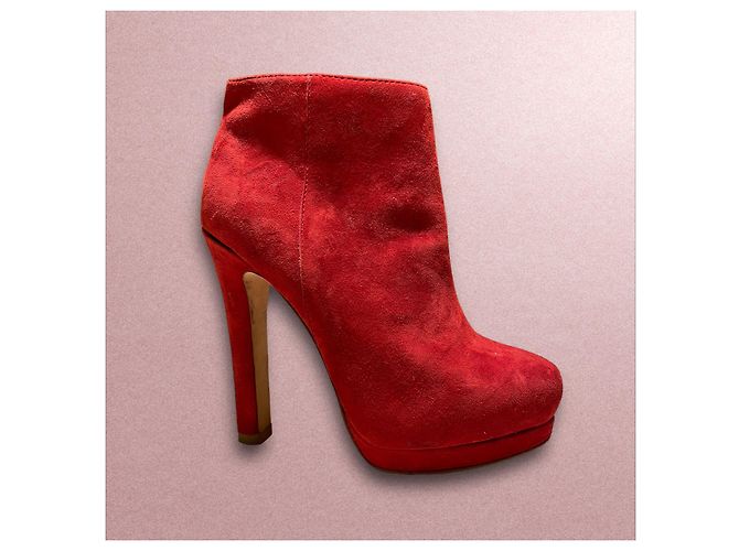 Botines Ash de ante rojo talla 38 Roja - vista 6