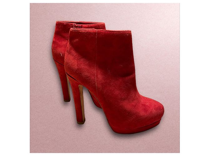 Botines Ash de ante rojo talla 38 Roja - vista 7