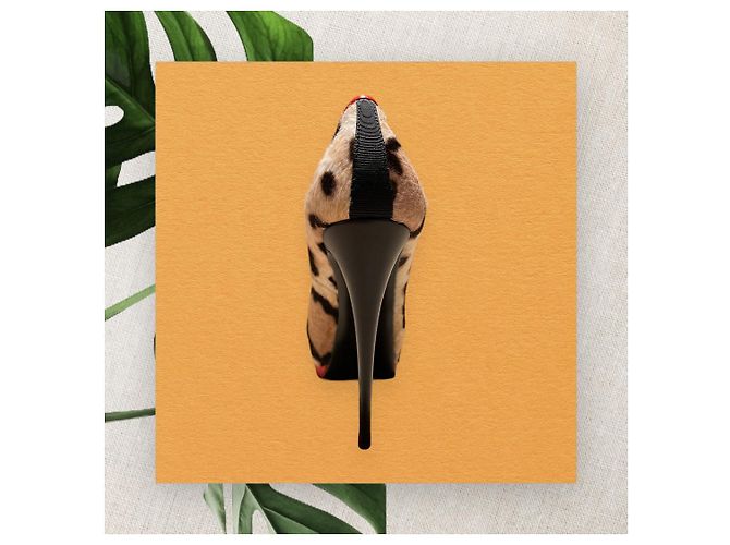 Décolleté Giuseppe Zanotti Leopardate Peep Toe 38.5 Stampa leopardo - vista 9