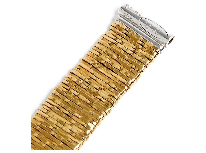 Autre Marque Bracciale Orlandini Maglia in Oro Giallo e Diamanti - vista 4