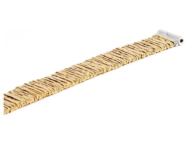 Autre Marque Bracciale Orlandini Maglia in Oro Giallo e Diamanti - vista 5