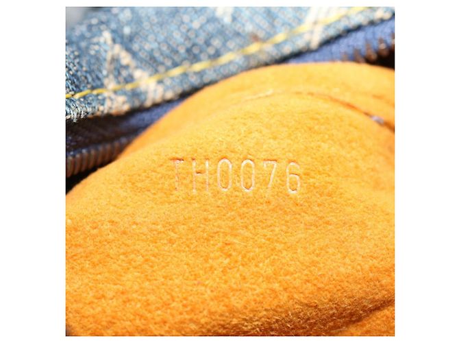 LOUIS VUITTON Monogram Denim Trousse Speedy Pochette Bleu M95082 Auth LV 49707A - vue 11