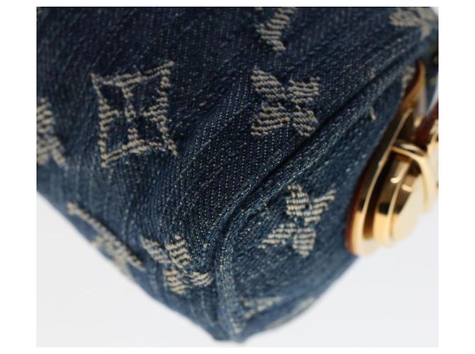 LOUIS VUITTON Monogram Denim Trousse Speedy Pochette Bleu M95082 Auth LV 49707A - vue 15