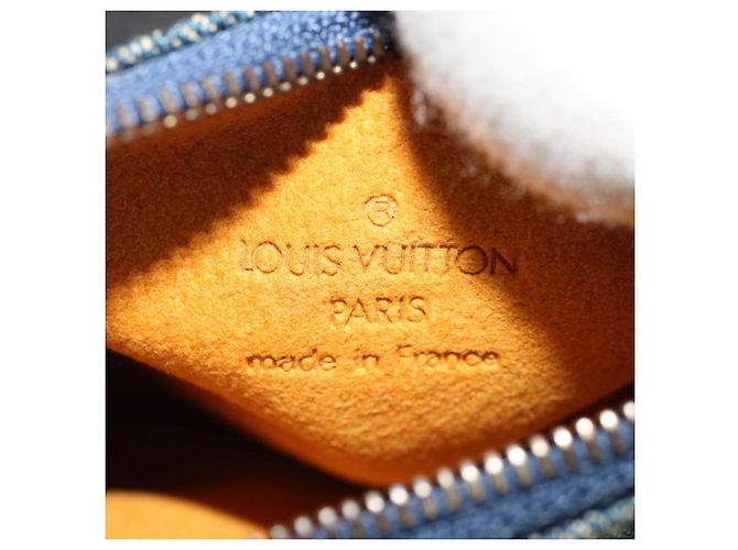 LOUIS VUITTON Monogram Denim Trousse Speedy Pochette Bleu M95082 Auth LV 49707A - vue 18