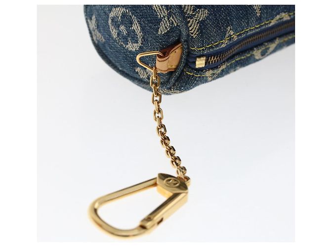 LOUIS VUITTON Monogram Denim Trousse Speedy Pochette Bleu M95082 Auth LV 49707A - vue 8