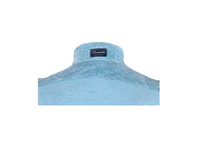 Autre Marque Camicia stampata Drumohr Paisley Blu - vista 3