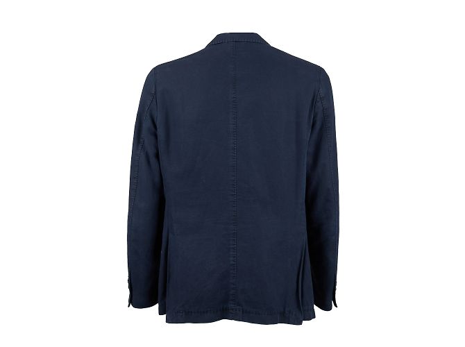 Autre Marque Blazer Altea in cotone e lino blu - vista 2