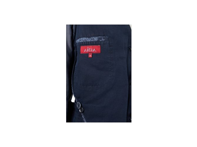 Autre Marque Blazer Altea in cotone e lino blu - vista 5