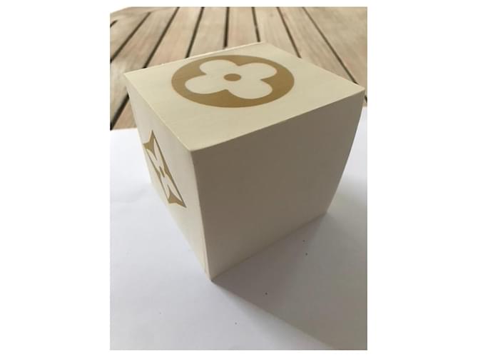 Bloc notes cube en papier Louis Vuitton Beige - vue 3