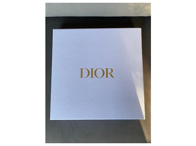 Tracolla Dior ricamata blu scuro e pelle di vitello - vista 9