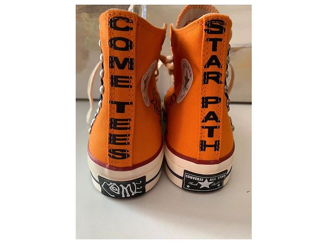 Converse Chuck 70 HI Sneaker Orange Stoff - Ansicht 10