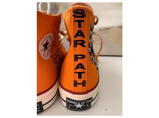 Converse Chuck 70 HI Sneaker Orange Stoff - Ansicht 11