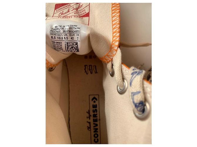 Converse Chuck 70 HI Sneaker Orange Stoff - Ansicht 12