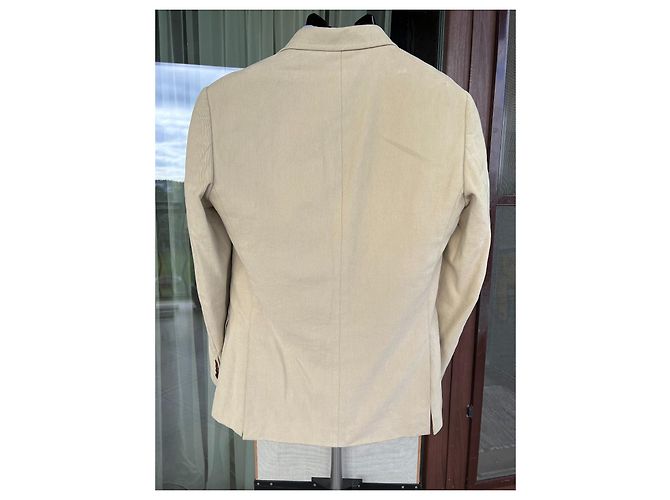 Blazer Hackett London in cotone beige - vista 2