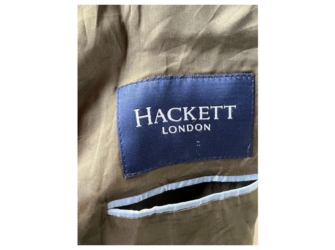 Blazer Hackett London in cotone beige - vista 5