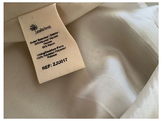 Saia curta Stella Forest bege estampada viscose rayon - vista 4