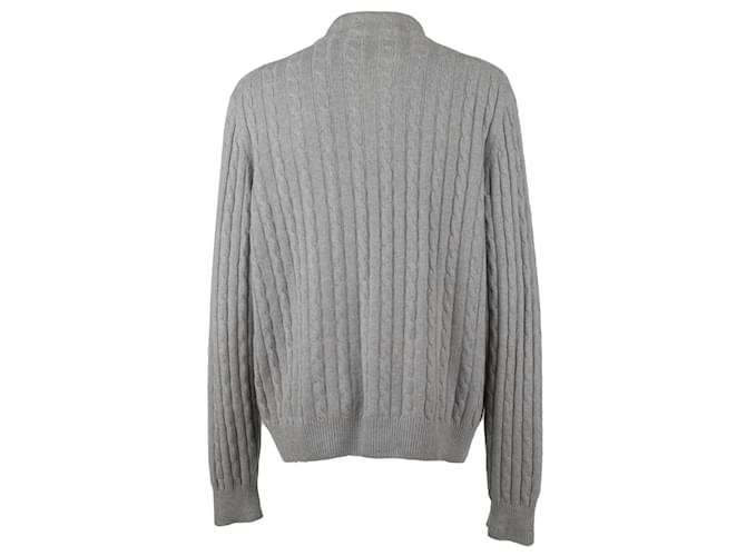 Loro Piana Treccia Mezzocollo Pullover Grau - Ansicht 2