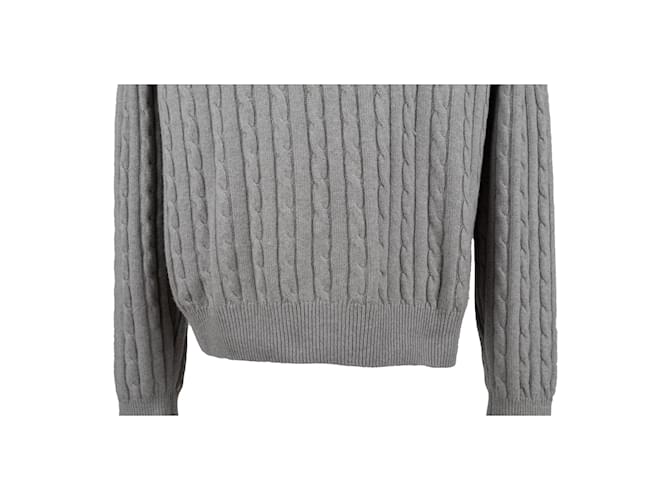 Loro Piana Treccia Mezzocollo Pullover Grau - Ansicht 4