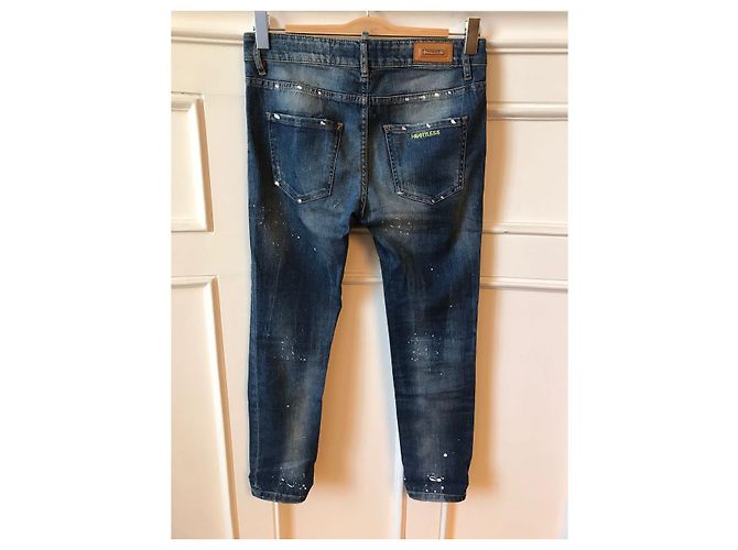 Autre Marque NO FIRMADO / NO FIRMADO Jeans T.FR 36 Algodón Azul - vista 2