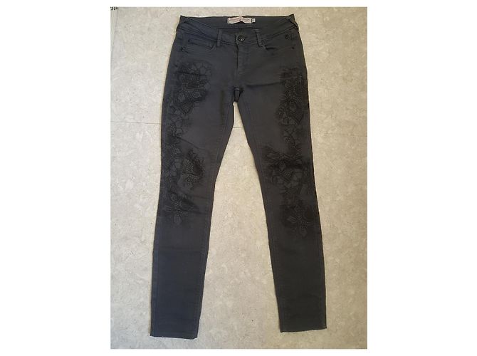Pantalones Freeman Porter Grises de Algodón - vista 2