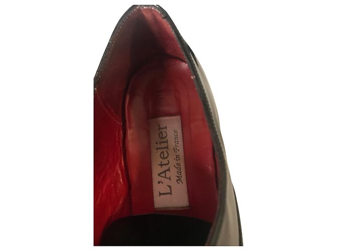 Autre Marque Derby in pelle L'Atelier Nero - vista 3