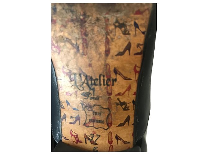 Autre Marque Derby in pelle L'Atelier Nero - vista 5