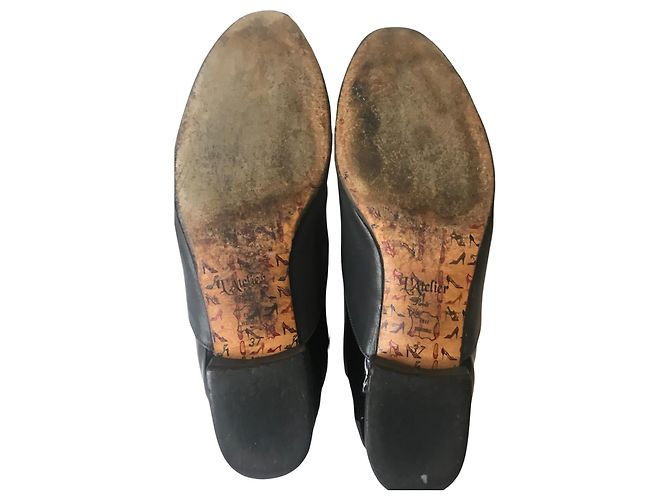 Autre Marque Derby in pelle L'Atelier Nero - vista 6
