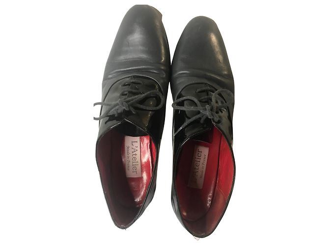 Autre Marque Derby in pelle L'Atelier Nero - vista 7
