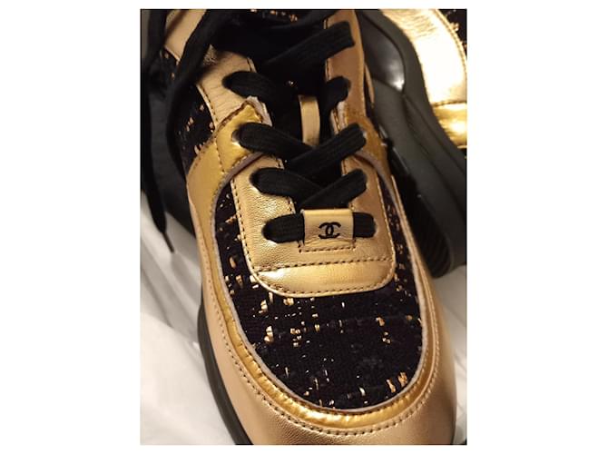 Chanel Tweed oro e nero D'oro - vista 8