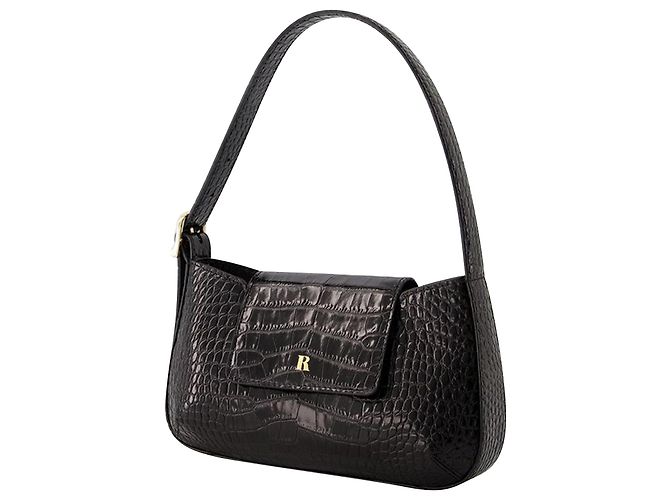 Borsa a tracolla Baguette - Rouje - Pelle - Cocco Nero - vista 2