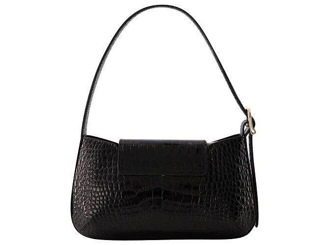 Borsa a tracolla Baguette - Rouje - Pelle - Cocco Nero - vista 3