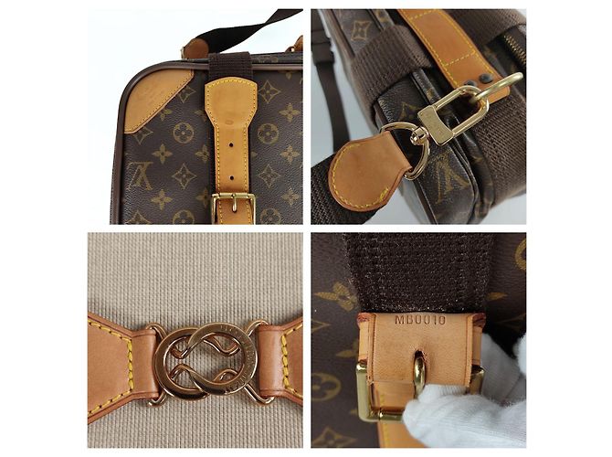 Valigia Satellite Louis Vuitton 50 monogramma con tracolla Marrone - vista 6