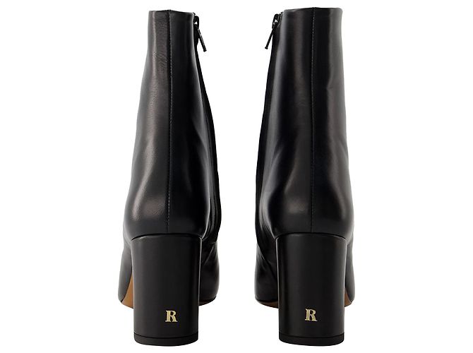 Botines Celeste - Rouje - Piel - Negro - vista 3