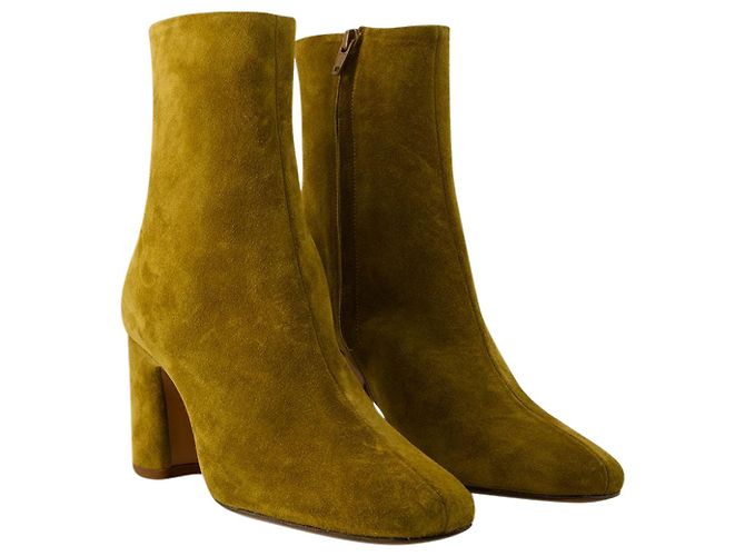 Botines Celeste - Rouje - Piel - Caqui - vista 2