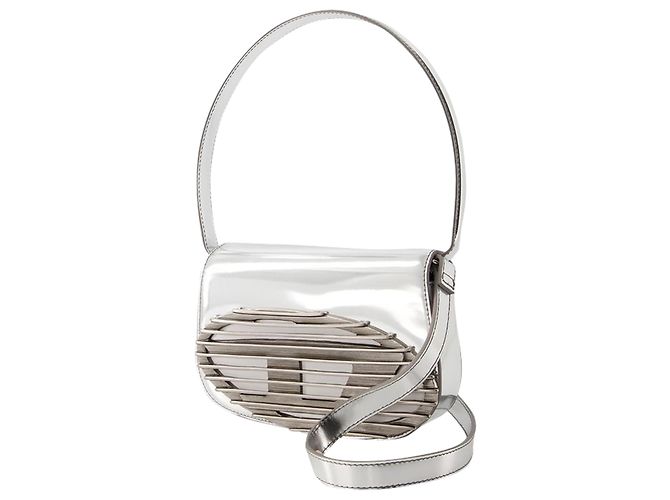 Sac Hobo IDR - Diesel - Cuir - Argent - vue 2