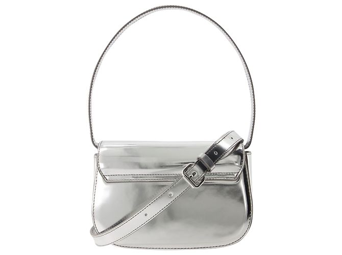 Sac Hobo IDR - Diesel - Cuir - Argent - vue 3